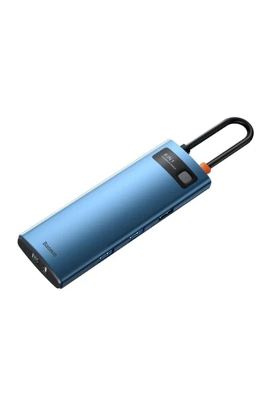 Baseus Metal Gleam 8in1 Multifonksiyonel Hub Dock Station - Resim 2