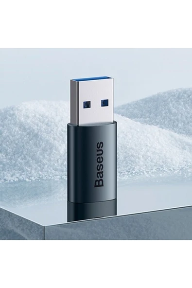 Baseus Usb 3.1 To Type-c Dönüştürücü Adaptör Mini Otg Ingenuity Series Mavi - Resim 5