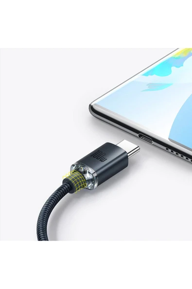 Baseus Crystal Shine 100w Usb To Type-c Hızlı Şarj Kablo 1.2 Mt - Resim 7