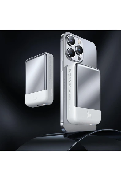 Mcdodo Mc-5930 30w Manyetik Wireless 10000 Mah Powerbank Beyaz - Resim 4