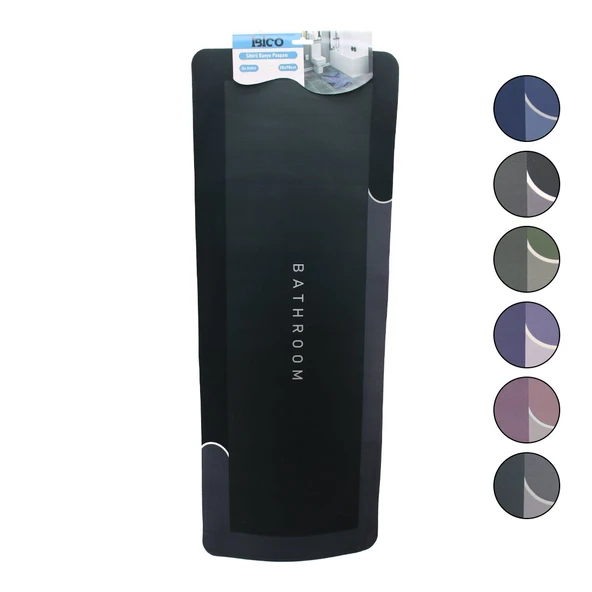 DİKDÖRTGEN - MAT RENKLER   38X98CM   SU EMİCİ - SİHİRLİ  BANYO PASPASI  ELASTİK (5224) ürün görseli 1