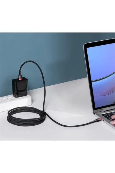 Baseus Type C To Type C 100 Watt Süper Hızlı Şarj Data Kablosu 2 Metre Pd - Resim 3