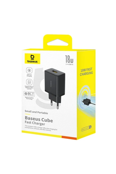 Baseus Cube Fast QC 3.0 18W USB-A Hızlı Şarj Aleti - Resim 7