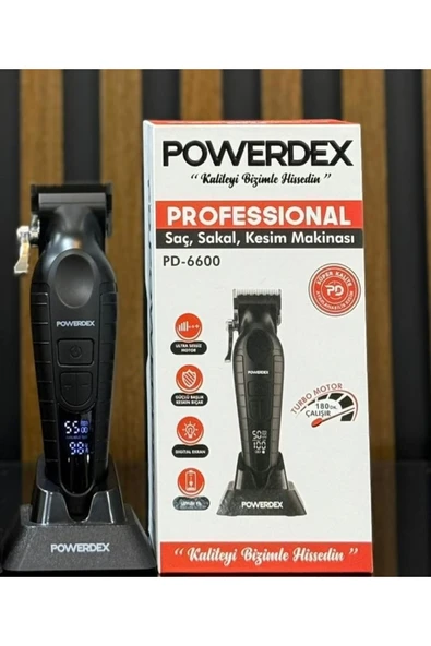 powerdex Pd-6600 Profesyonel Saç Sakal Kesim Makinası - Resim 2