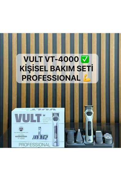 VULT VT-4000 Profesyonel Saç-Sakal tıraş makinesi 4 in 1 (Yeni) ürün görseli 1