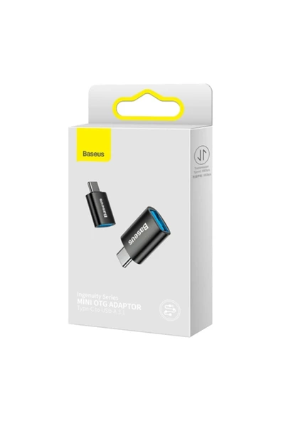 Baseus Type-c To Usb 3.1 Dönüştürücü Adaptör Mini Otg Ingenuity Series Siyah - Resim 8