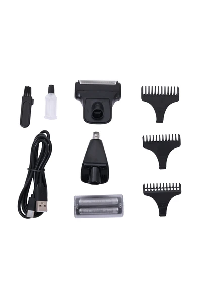 POWERTEC TR-375 (3in1) Günlük Erkek Tıraş Bakım Seti (3 Başlıklı ve Ek Başlık Hediyeli) - Resim 4