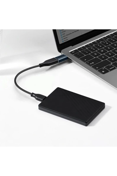 Baseus To Usb 3.1 Dönüştürücü Adaptör Mini Otg Ingenuity Series Mavi - 7