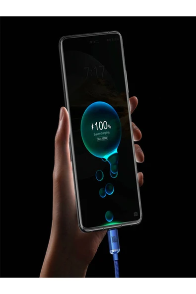 Baseus Baseus Crystal Shine 100w Usb To Type-c Hızlı Şarj Kablo 1.2 Mt - Resim 3