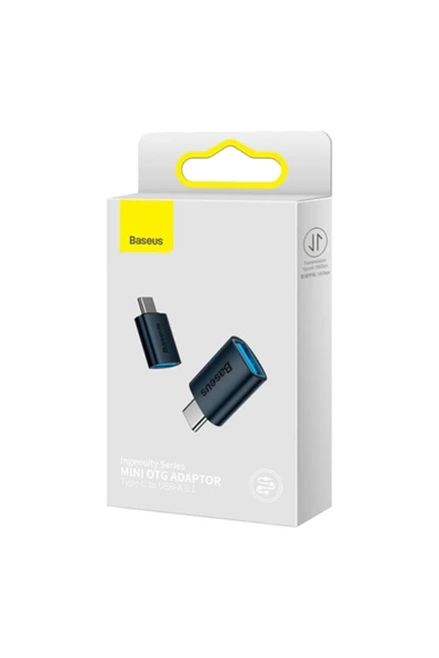 Baseus To Usb 3.1 Dönüştürücü Adaptör Mini Otg Ingenuity Series Mavi - 8