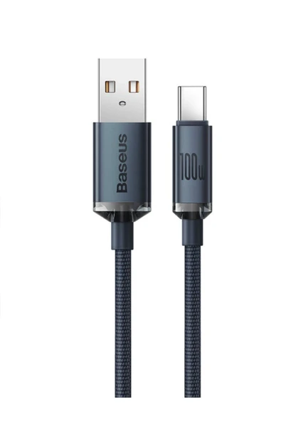 Baseus Baseus Crystal Shine 100w Usb To Type-c Hızlı Şarj Kablo 1.2 Mt - Resim 5