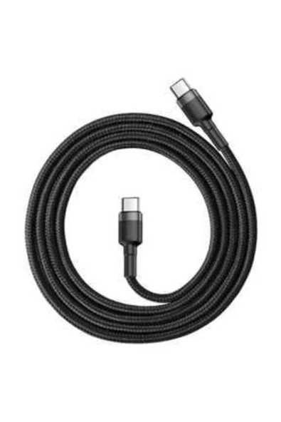 Baseus Cafule Series Pd2.060w Hızlı Şarj Destekli 20v 3a Type-c Şarj Ve Data Aktarım Kablosu 2 Metre - Resim 2