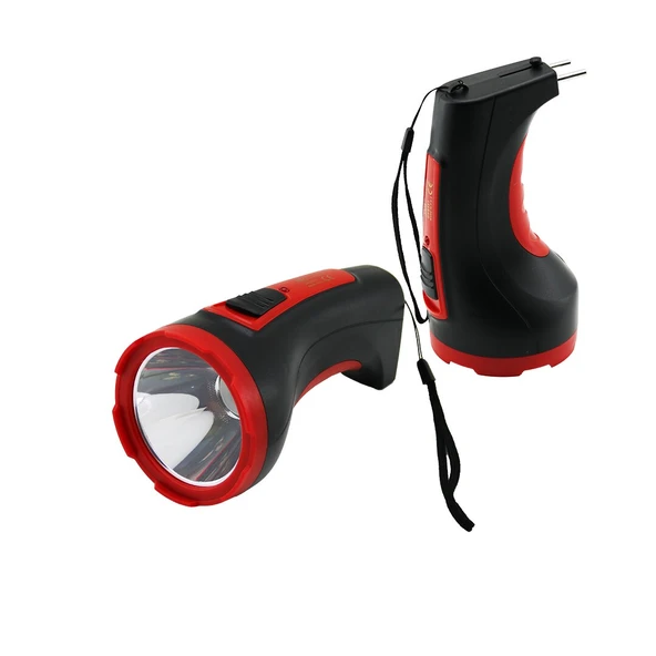 5W TEK LED BOMBELİ GÖVDE FİŞ ŞARJLI EL FENERİ UZUN MESAFELİ-Findit ürün görseli 1