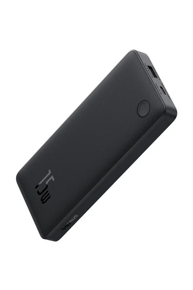 Baseus Airpow Lite Power 15 W 10.000 mAh Hızlı Şarj Powerbank – USB & Type-C, Siyah - Resim 2