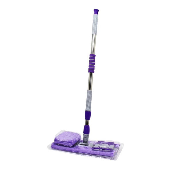 130CM SAPLI 360° DÖNER SAPLI PALET MOP - M.FİBER PASPAS YEDEK BEZLİ DUVAR SİLME MOP-Findit ürün görseli 1