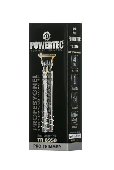POWERTEC Tr-8950 Profesyonel Şarjlı Saç Sakal Vücut Kıl Tüy Alma Kadın Erkek Lazer Öncesi Epilasyon Makinesi - Resim 2