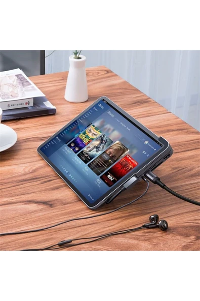 Baseus Bend Angle No.7 Çok Foksiyonlu Type-c Hub Çevirici Koyu Gri Cahub-wj0g - Resim 4