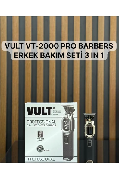 VULT VT-2000 Profesyonel Saç-Sakal tıraş makinesi 3 ü bir arada (Yeni) ürün görseli 1