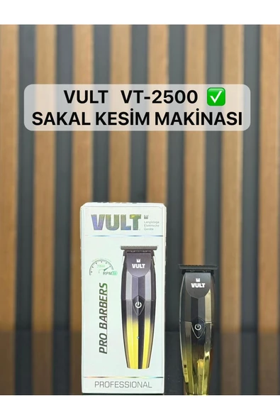 VULT VT-2500 Profesyonel Saç Sakal Ense Çizim tıraş makinesi (Yeni) ürün görseli 1