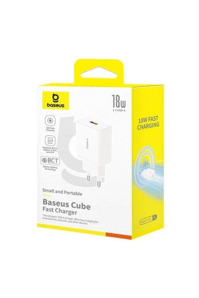 Baseus Cube Fast QC 3.0 18W USB-A Hızlı Şarj Aleti - Resim 7