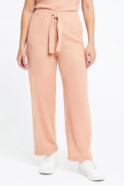 BAYAN PİJAMA ALTI BELİ LASTİKLİ RAHAT KALIP - 2