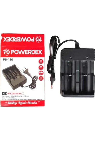 powerdex PD-150 18650 3.7 V Pil Şarj Cihazı 2 Li - Resim 2