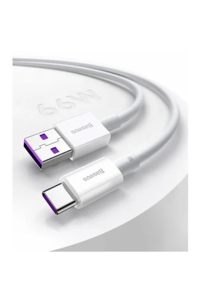 Baseus Usb To Type-c Pd 66w 1m Ultra Hızlı Type-c Şarj Kablosu Huawei Samsung Xiaomi Şarj Kablosu - Resim 7