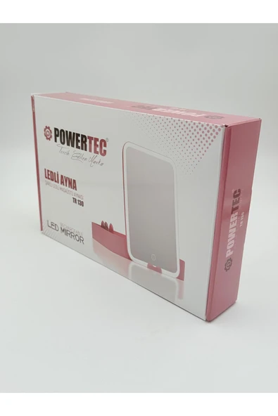 POWERTEC Tr-130 Şarjlı Ledli & Aynalı Taşınabilir Makyaj Çantası (2 YIL GARANTİLİ) - Resim 4