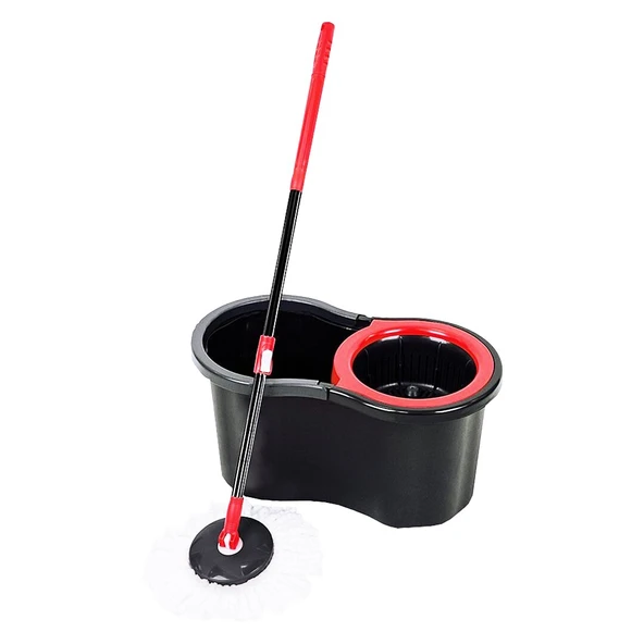 13LT - SİYAH - ŞİRİNK OTOMATİK DÖNERLİ KOVA MOP TEMİZLK SETİ-Findit ürün görseli