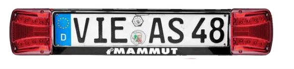 Dorse Truck Plaka Lambası Ve Plakalık Takım Ledli Kamyon Tir Dorse Kirmizi Beyaz - Ceray 201001-Led