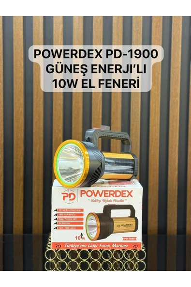 powerdex PD-1900 1000 Lümen LED Şarjlı El Feneri ürün görseli 1