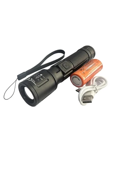 powerdex PD-4200 Yağmur Suyu Geçirmez 10Watt Süper LED Profesyonel Çok Modlu Acil DurumEl Feneri - Resim 3