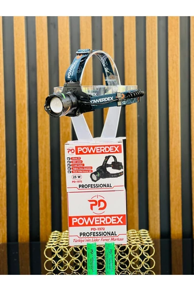 powerdex Pd-1372 Şarjl Edilebilir Pilli 25w Zoomlu Kafa Lambası - Resim 4