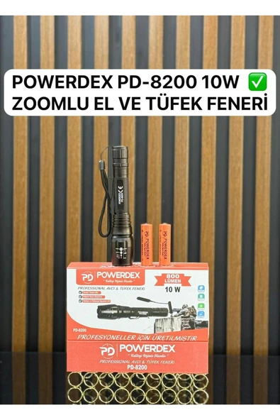 powerdex 10w Şarjlı Avcı Feneri Pd-8200 ürün görseli 1