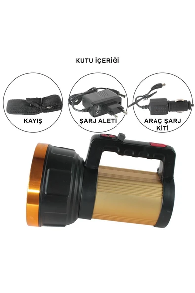 powerdex PD-4900 10W Şarjlı ve Güneş Enerjili Projektör - Resim 6