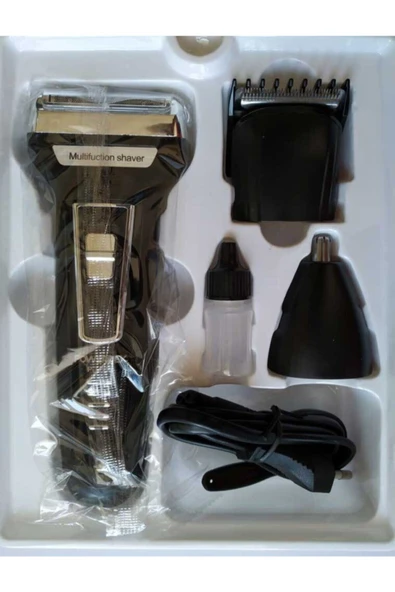 powerdex Pd-600 Profesyonel 3 Lü Saç, Saka Kulak Borun Kılma Erkek Saç Sakal Traş Seti - Resim 2