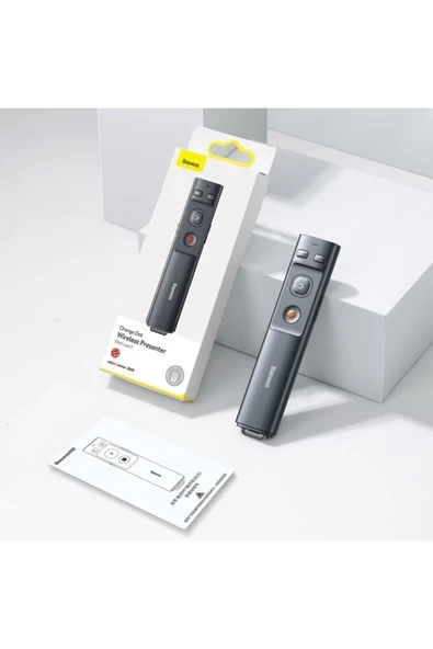 Baseus Lazer Pointer Bluetooth Alıcılı Kablosuz Sunum Cihazı - Resim 7