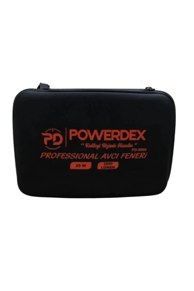 powerdex Pd-9900 Şarj Edilebilir Pilli Profesyonel Avcı El Feneri 25w - Resim 4