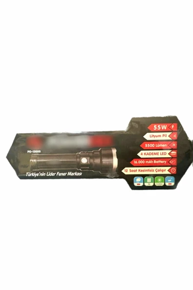 İYİSİYOK 55w Şarjlı El Feneri Tip Büyüteç Camlı Pd-13000 Profesyonel Büyük Fener 5500 Lümen - Resim 5