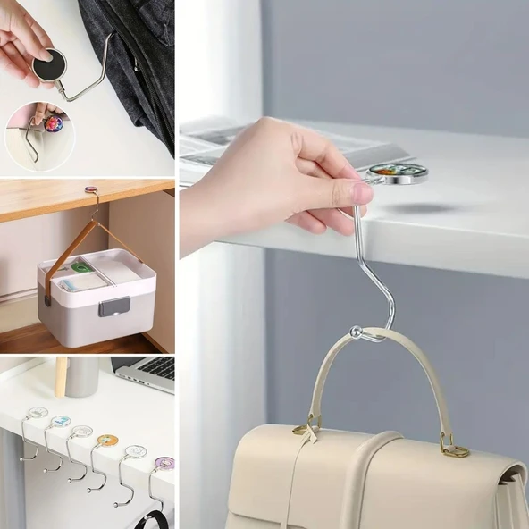 Masaya Takılabilen Çanta Askısı Çanta Tipi Pratik Metal Çanta Kanca (5224) AZ-5224898684003003323 ürün görseli