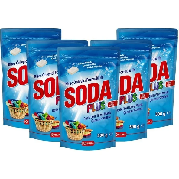 Soda Plus Çamaşır Sodası 5'li - Paket