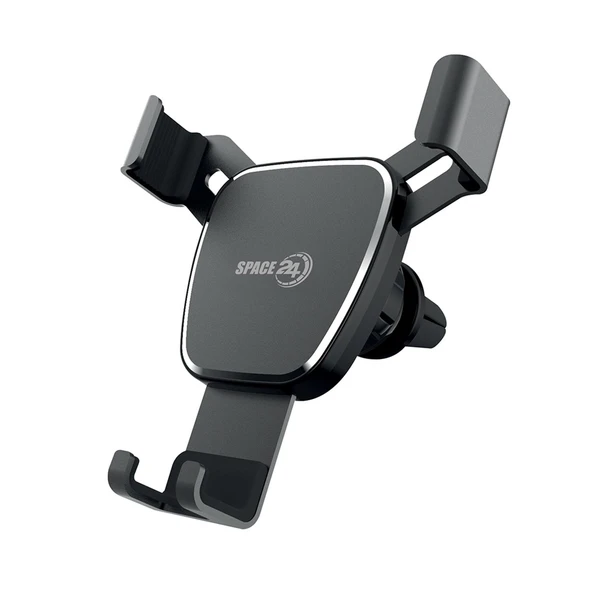 Space24 SPR101 Araç içi 360 Derece Dönebilen Otomatik Kilitli Telefon Tutucu Siyah