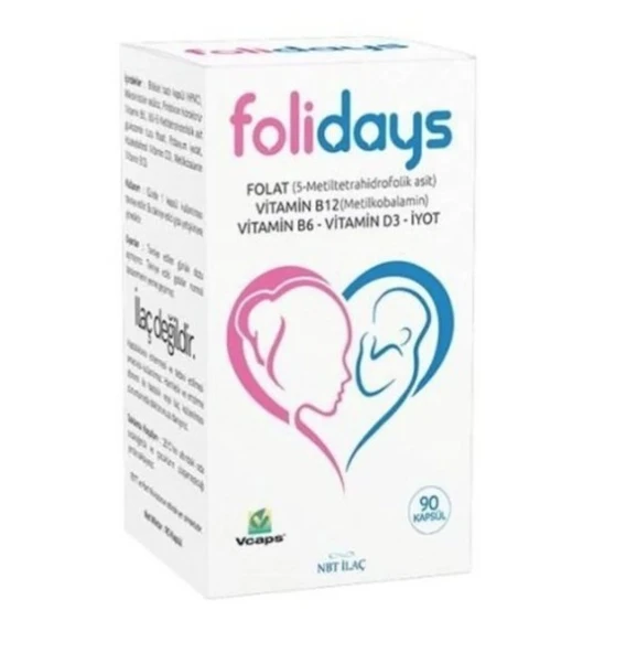 Folidays 90 Kapsül ürün görseli