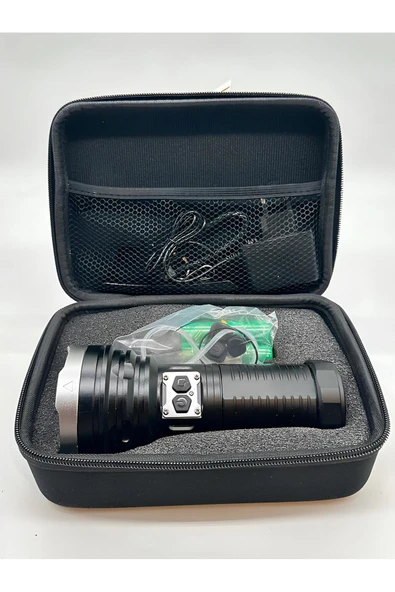 powerdex Pd9900 Su Geçirmez Şarjlı Profesyonel Avcı Feneri 3200 Lümen - Resim 3