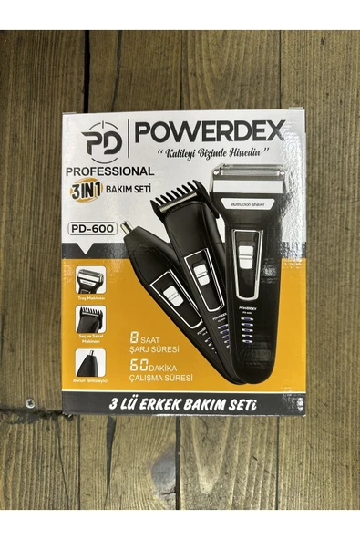 powerdex Erkek Saç Sakal Traş Seti 3'lü - Resim 2