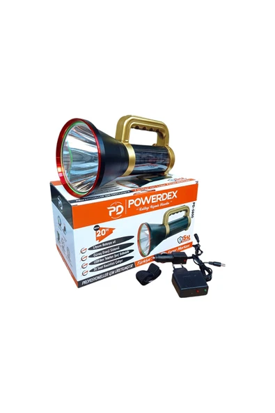 powerdex PD-5800 20W Şarjlı ve Güneş Enerjili El Feneri - Resim 3