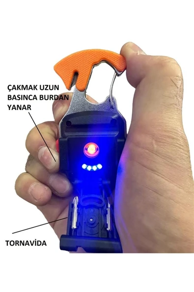 powerdex PD-808 Çok Fonksiyonlu Mini Projektör Lamba & Şarjlı El Feneri ürün görseli 1