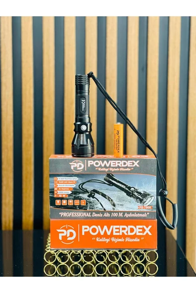 powerdex EL FENERİ 2000 LÜMEN 10W PROFOSYONEL EL FENERİ ürün görseli 1