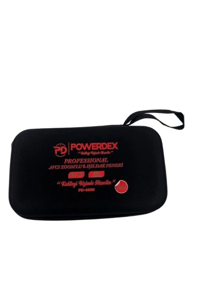 powerdex Pd-8800 Avcı Feneri Su Geçirmez Şarjlı Profesyonel El Feneri 2000 LÜMEN - Resim 5