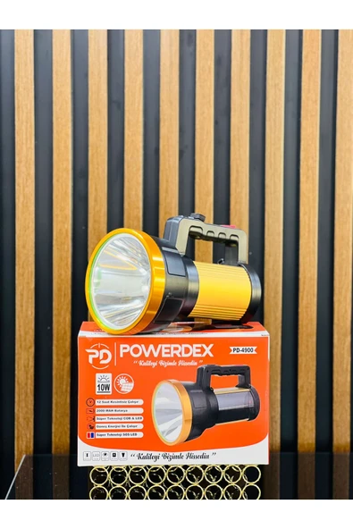 powerdex PD-4900 10W Şarjlı ve Güneş Enerjili Projektör - Resim 2